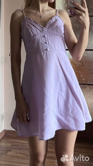 Летний сарафан льняное zara xs