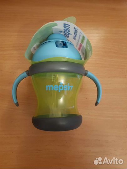 Поильник новый непроливайка с трубочкой