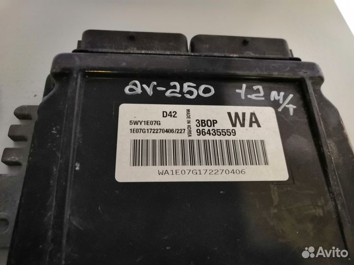 Блок управления двс Chevrolet Aveo Авео 200 - 255