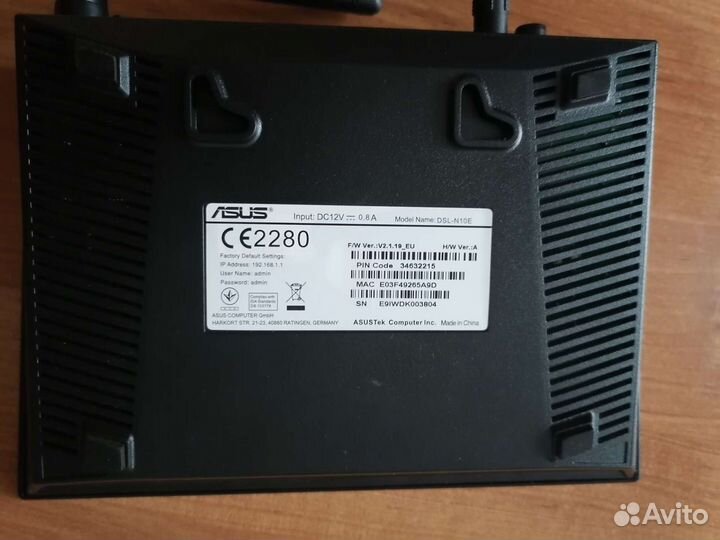 Adsl модем asus