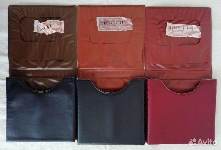 Футляр (бокс) кожзам для бобины 375м 3 шт. 1988г