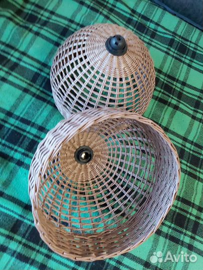 Абажур плетеный