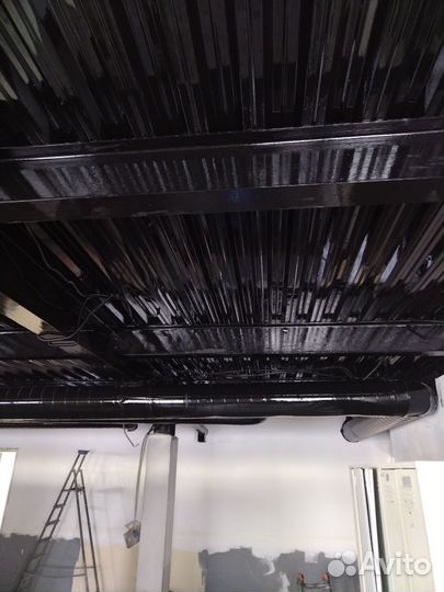 Безвоздушная покраска. Фасады, стены, потолки