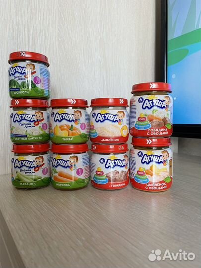 Детское пюре агуша