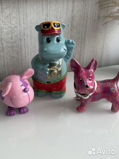 Копилка киндер собачка