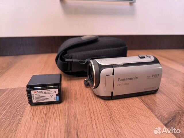 Видеокамера panasonic HDC-SD80 +доп. аккумулятор