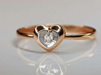 Золотое кольцо 585,бриллиант 18.5 размер