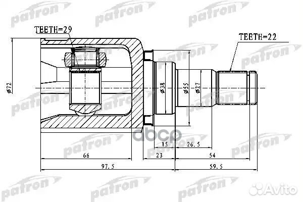 Шрус PCV1750 patron