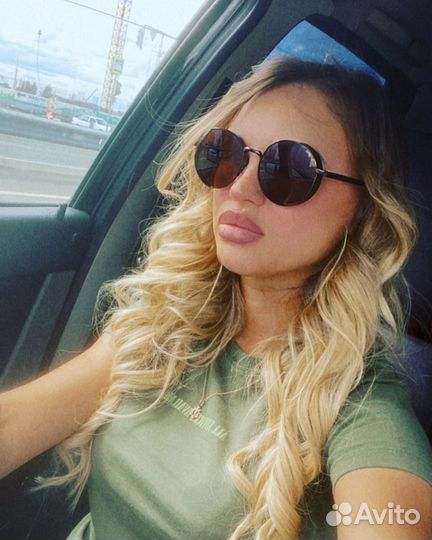 Волосы для наращивания 60 см омбре