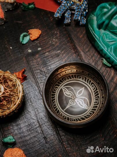 Поющая тибетская чаша + Браслет В подарок