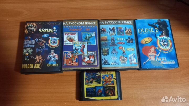 Картриджи для dendy и sega