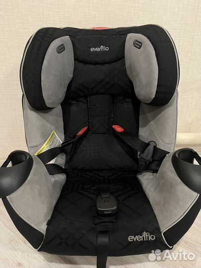 Автокресло 0+ и до 12 лет evenflo symphony