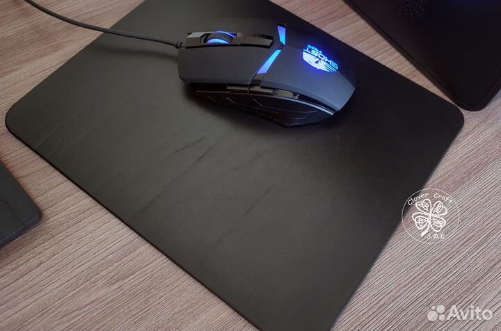 Игровой коврик для мыши из натуральной кожи