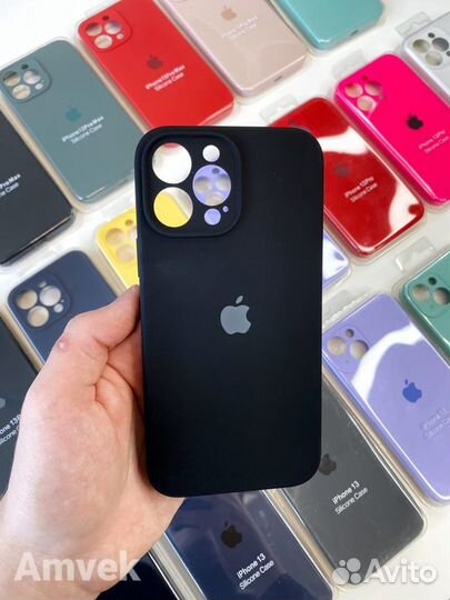 Чехол на iPhone 13 Pro Max (Защита камеры) Чёрный