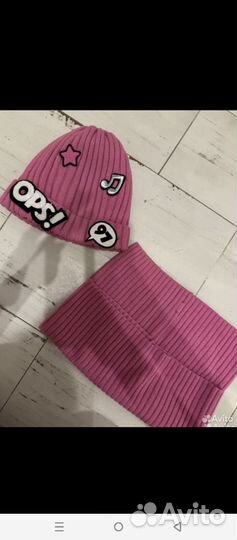 Комплект шапка, шарф