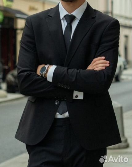 Пиджак мужской casual черный