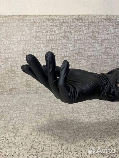 Перчатки одноразовые нитриловые