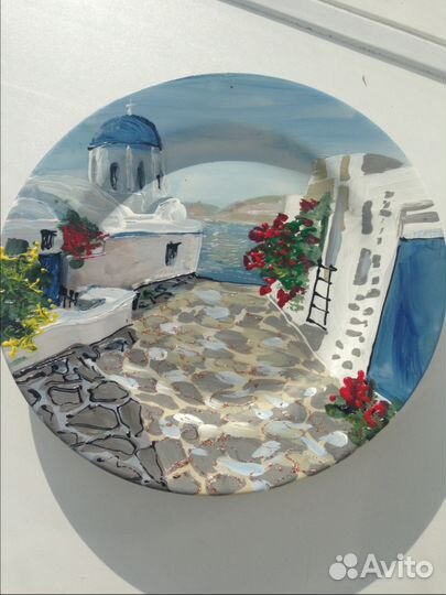 Тарелка ручная роспись