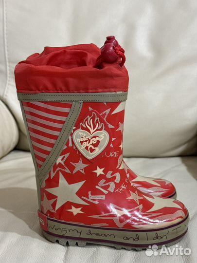 Резиновые сапоги для девочки 24 размер