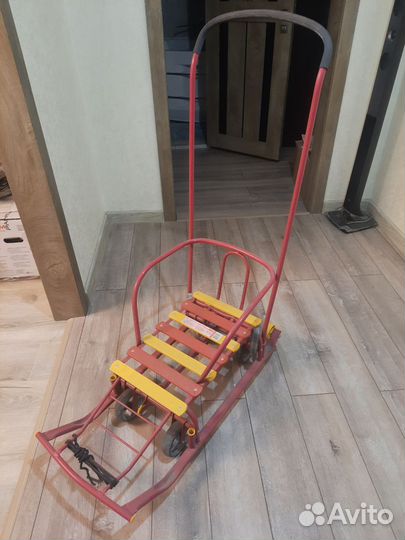 Детские санки с колесами