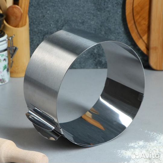 Форма для выпечки с регулир разм Круг 16-30 х 10