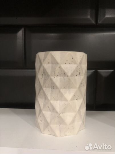 Стакан для зубных щеток гипсовый