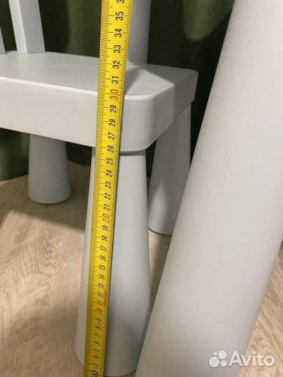 Детский стол и 2 стула IKEA маммут