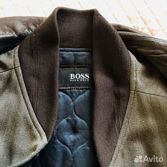 Кожаная куртка мужская Hugo Boss оригинал