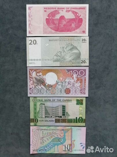 Банкноты разных стран пресс