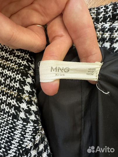 Пальто для девочки mango kids