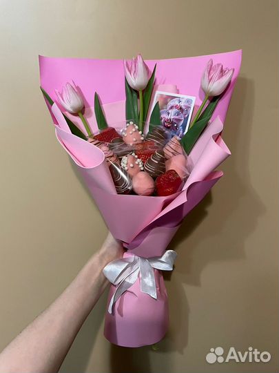 Клубника В шоколаде букеты