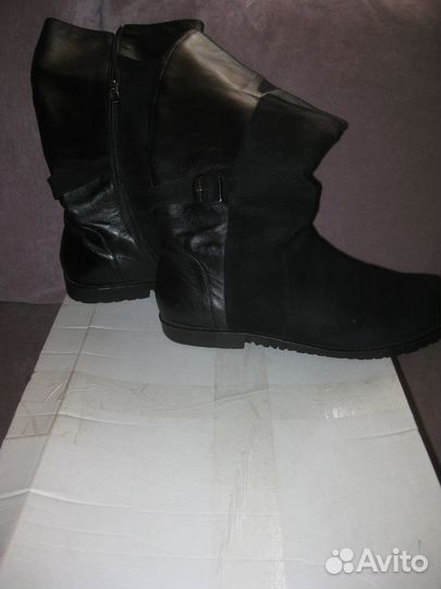 Сапоги 44 размер натуральная кожа и замша