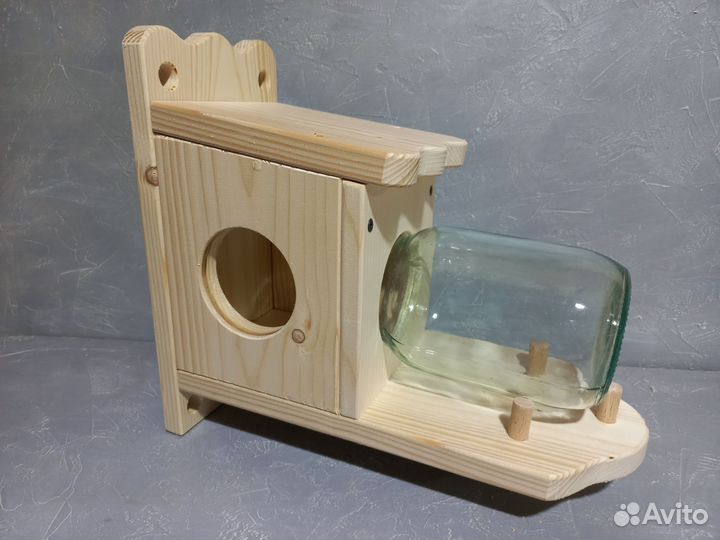 Кормушка для белок под литровую банку