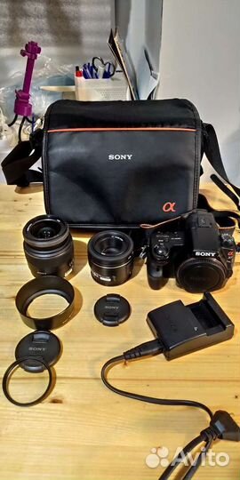 Sony a37 2 объектива