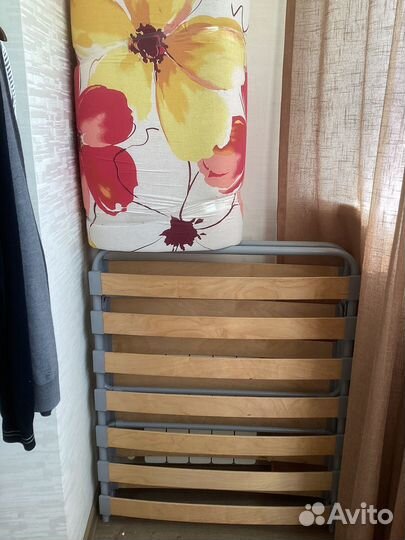 Раскладушка с матрасом бу