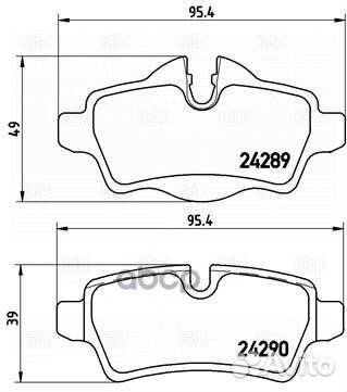 Колодки торм. для а/м Mini Cooper (06) /Clubman