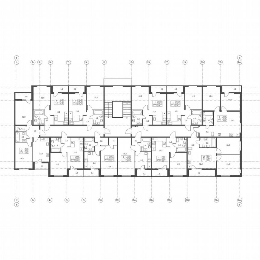 2-к. квартира, 53,6 м², 8/8 эт.