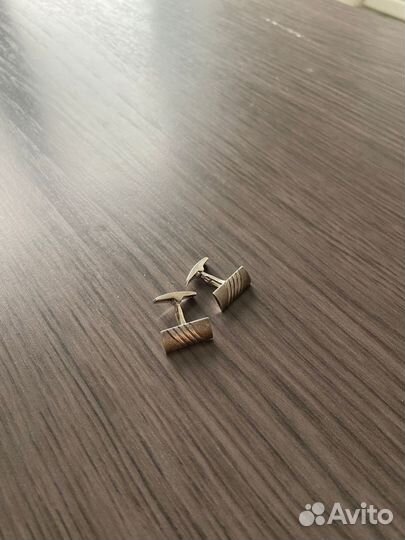 Запонки серебро