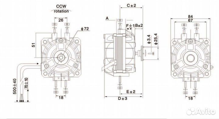 Микродвигатель hl-yjf10 без крыльчатки