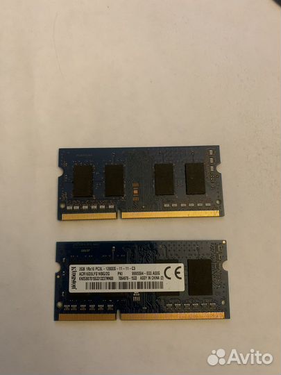 Оперативная память для ноутбука 4gb