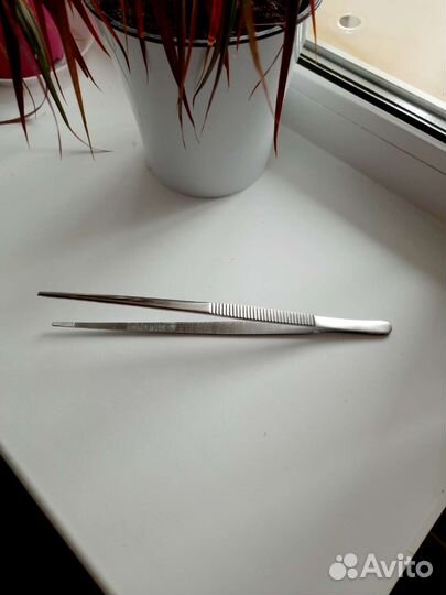 Пинцет анатомический общего назначения 250х2.5 мм