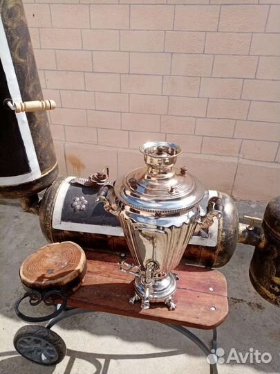Самовар на дровах старинный
