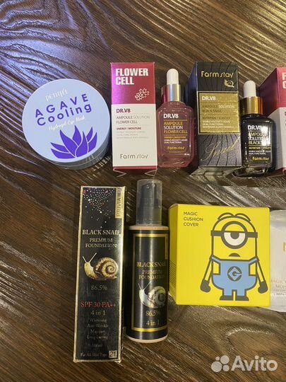 Сыворотки, патчи для глаз, кушон, тоналка