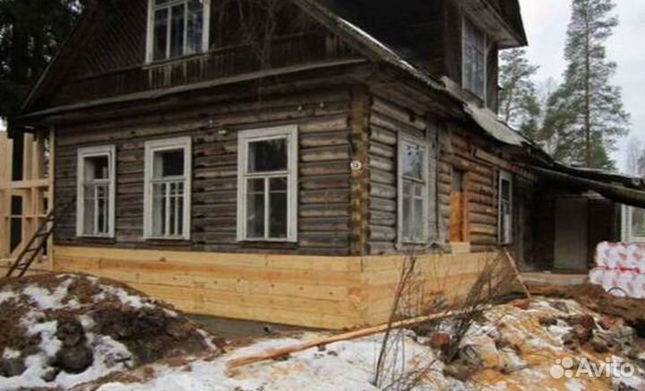 Замена венцов деревянного дома