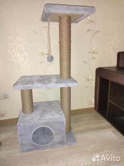 Когтеточка домик для кошки бу