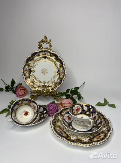 Антикварные Чайные пары англия 19 век