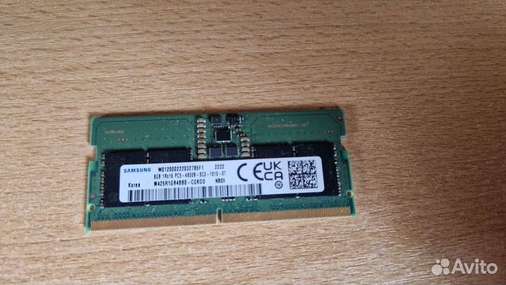 Оперативная память samsung ddr5 8gb