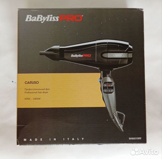 Фен babyliss pro caruso