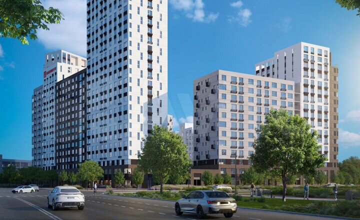 2-к. квартира, 62,8 м², 10/25 эт.