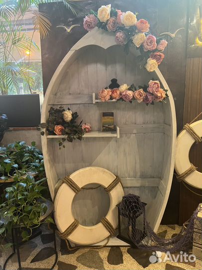 Лодка декорация